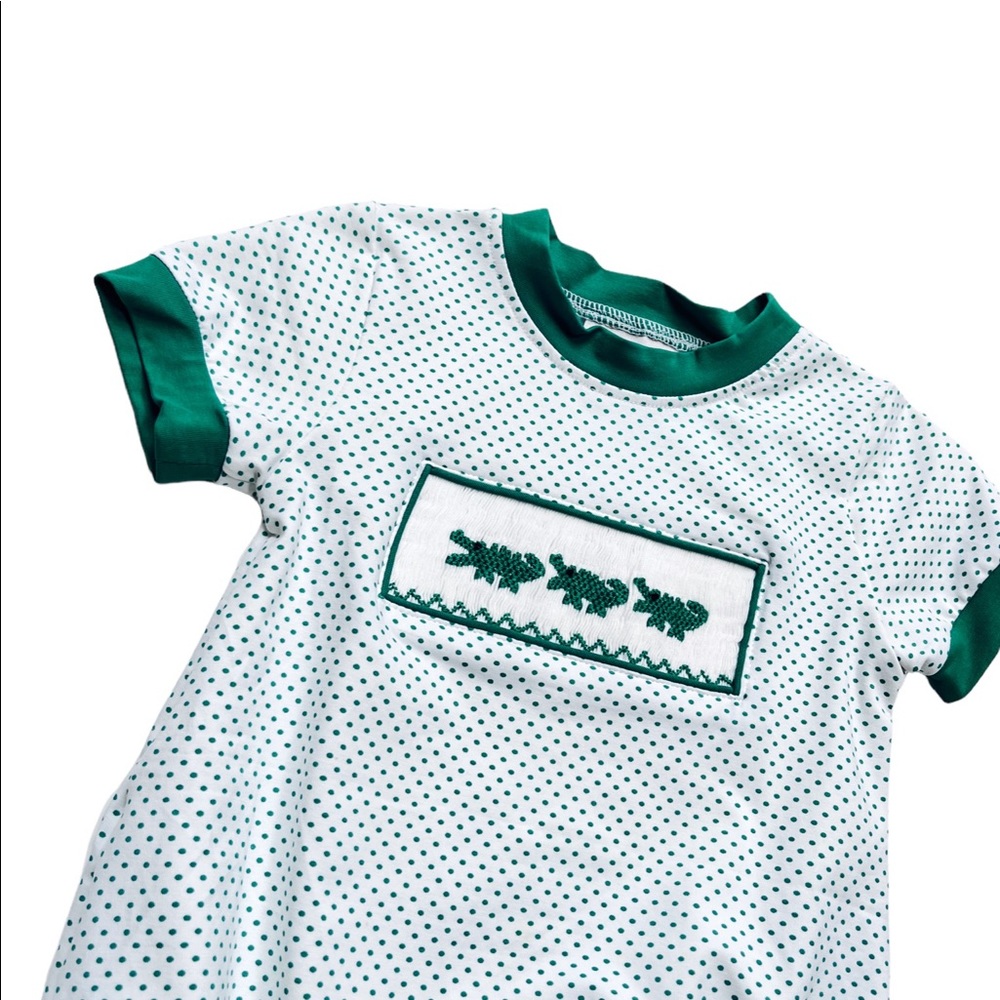 Alligator Smocked Bubble